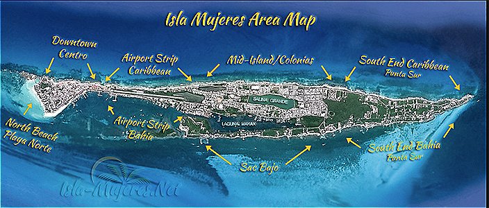 Map of Isla Mujeres