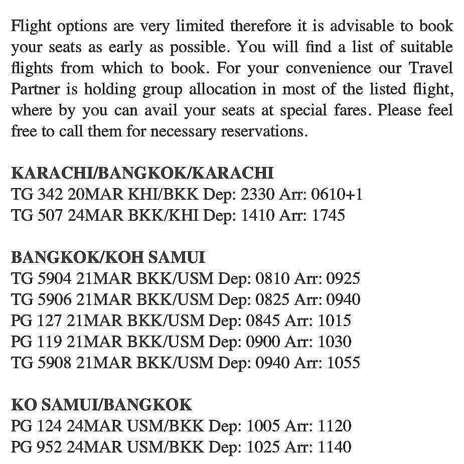 FLIGHTS