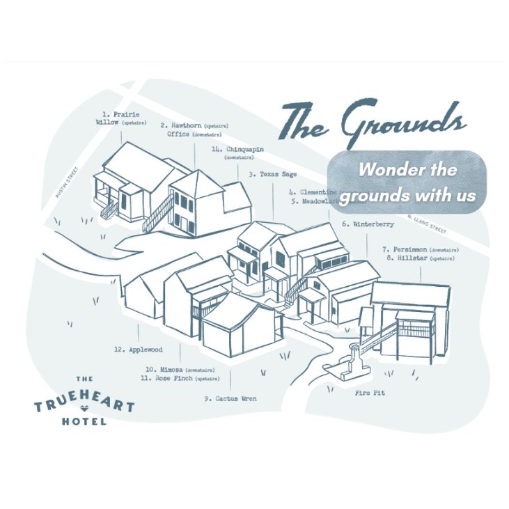 The Trueheart Hotel Grounds