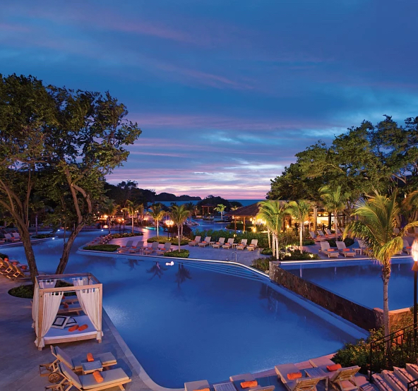 One of many pool areas